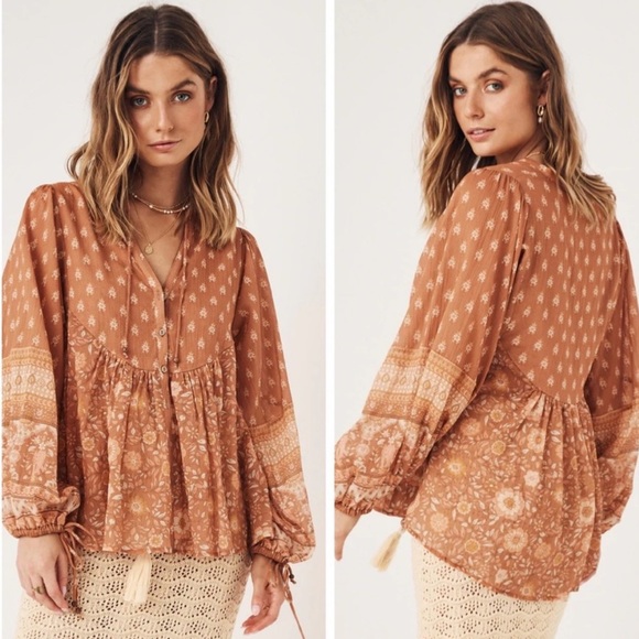 NWT Spell Utopia Blouse Small - Picture 2 of 4